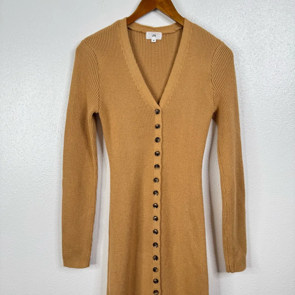 LPA Kavala Wool Blend Sweater Dress Size Medium - Image 5