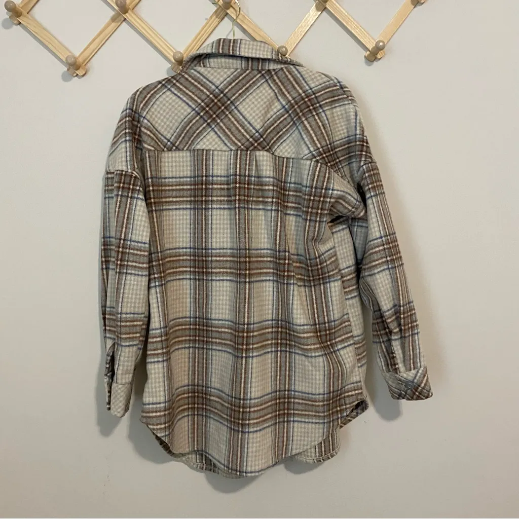 Altar'd State Brown Plaid Shacket size Small - Image 6