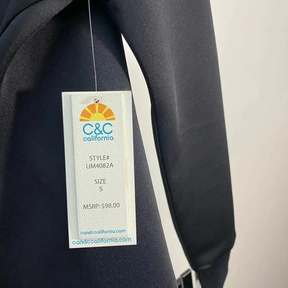 C&C California Black Mesh Panel Sweater - Image 8