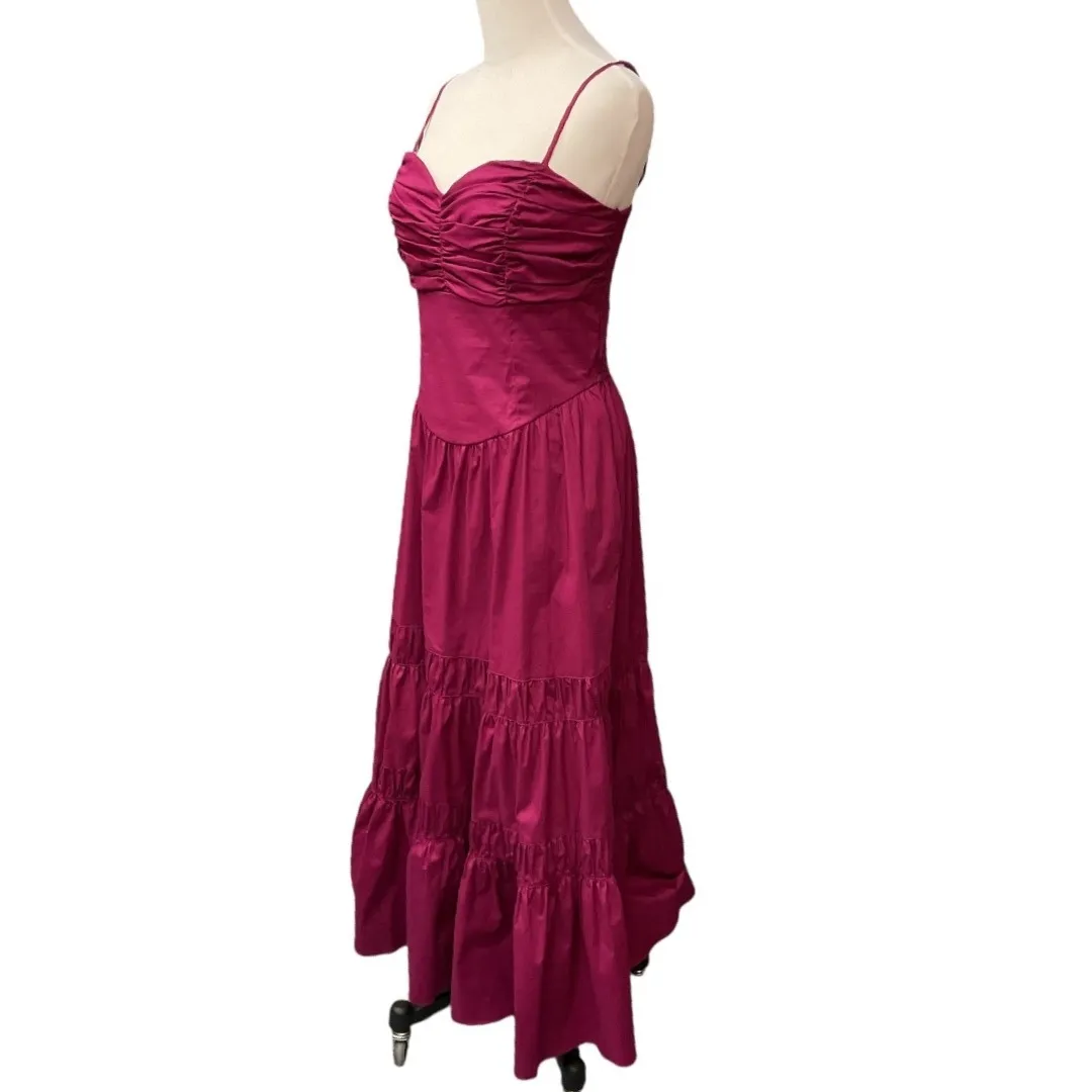 Revolve Misa Los Angles Rula Sleeveless Orchid Cotton Poplin Midi Dress Sz M NWT - Image 4