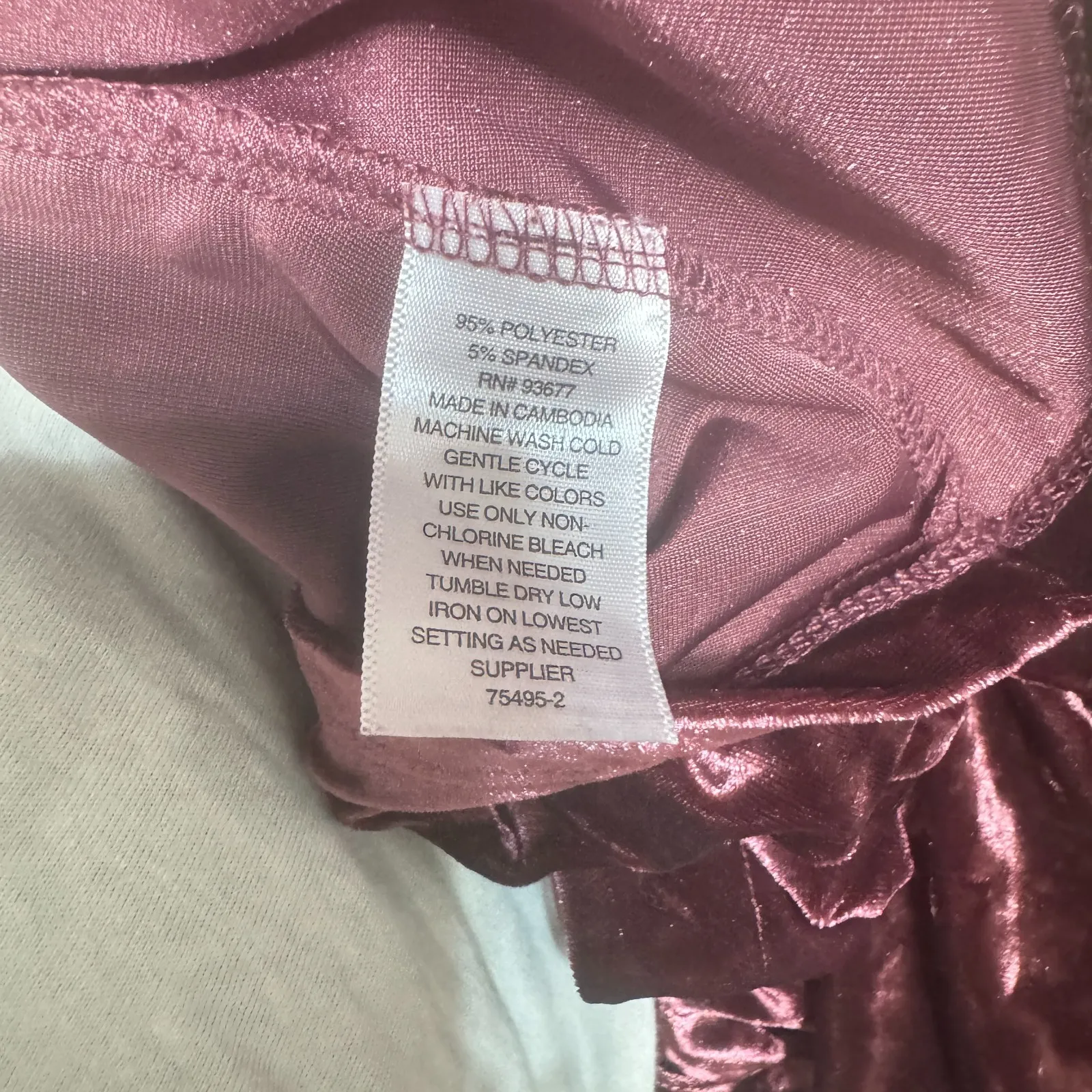 A.N.A. Velvet Bell Sleeve Dress sz XL Plum Rose Swing Party Witchy Boho Gothic - Image 8