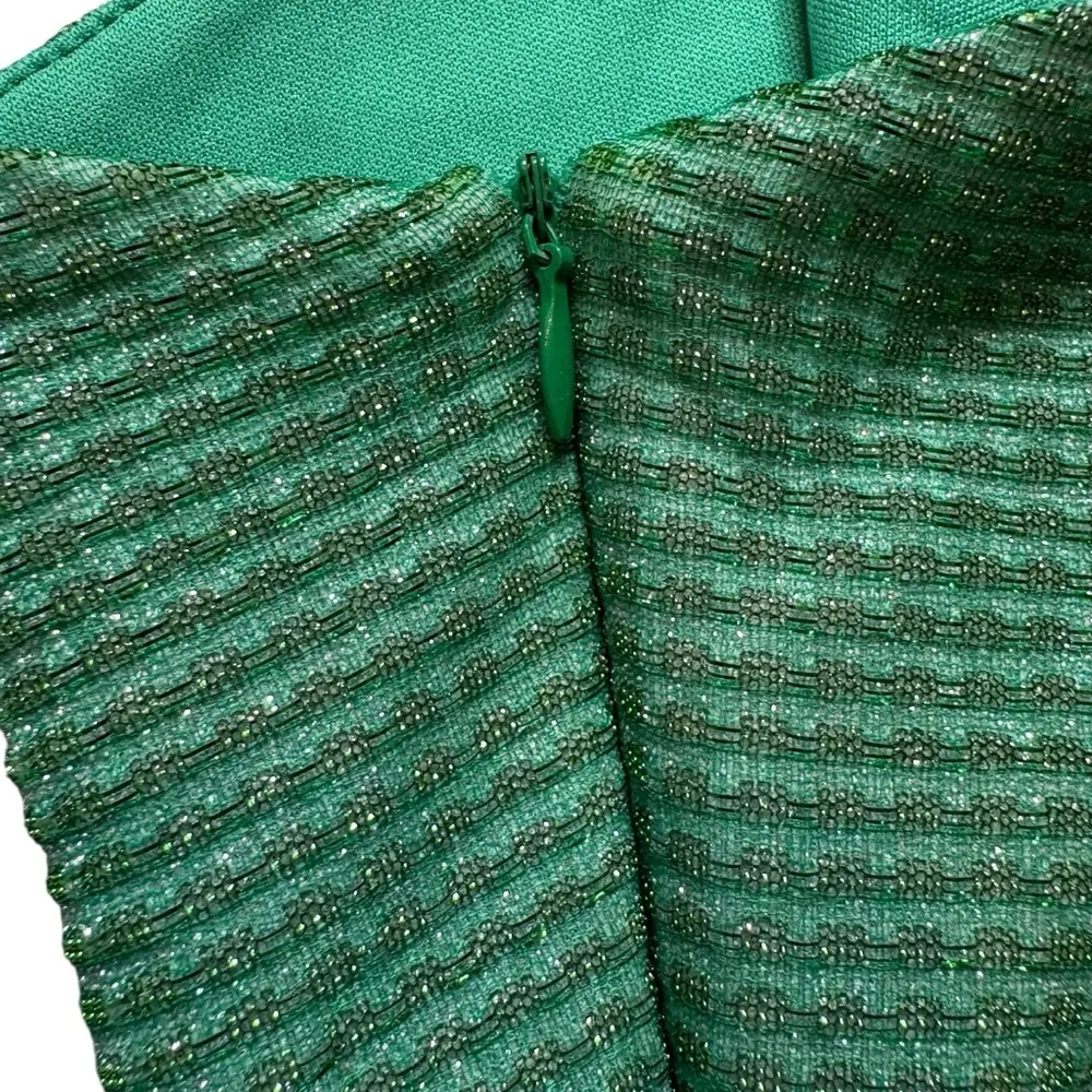 Superdown Tiffany Mini Dress in Sparkle Green, Sz S - Image 12