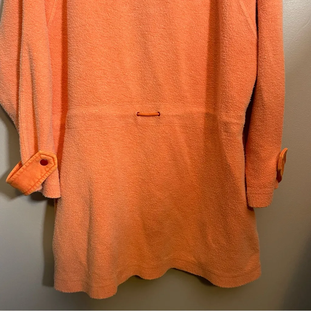 Free People Fleece Pullover Sadie Surplus Orange Jacket - Image 12