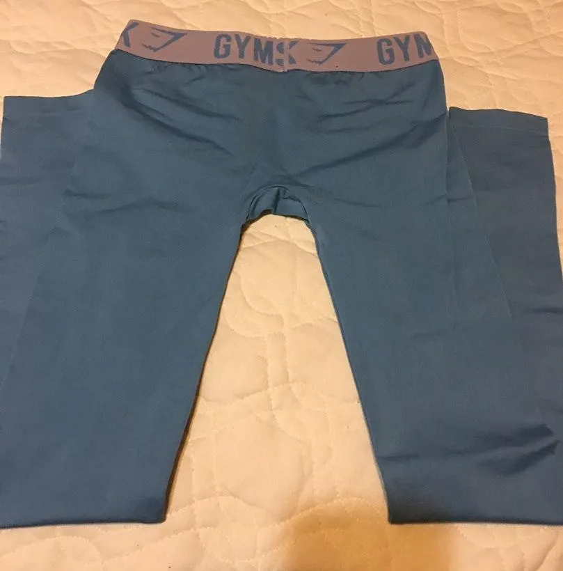 Gymshark Light Blue Leggings - Image 4