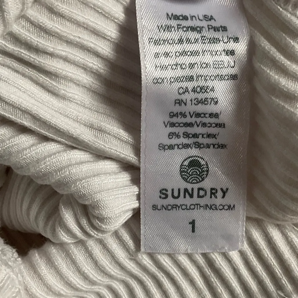 Sundry  Colorblock Rib Cami Size 1 - Image 5