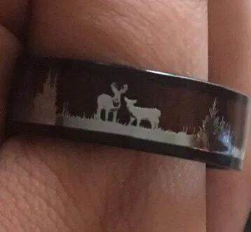 Deer Ring Sz11 Black - Image 4