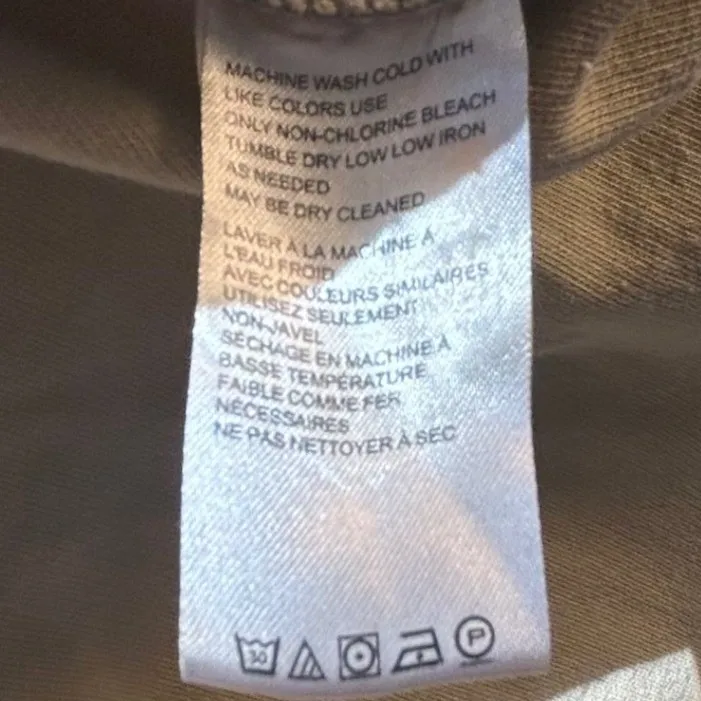 Free People Ruby Oversized Utility Shacket Jacket Elbow Patch Button Down Large - Image 9