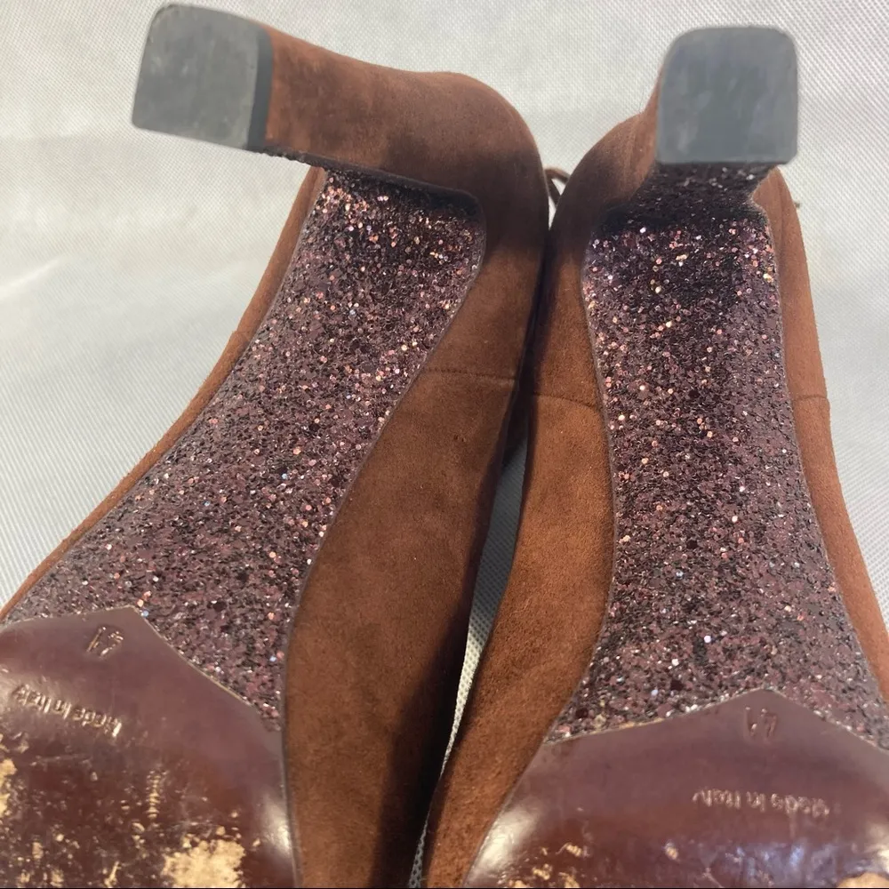 Miu Miu Suede Platform Booties - Image 7