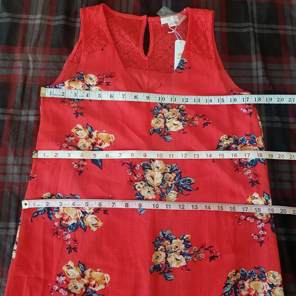 Dress Size Small Floral  Lace Sleeveless Bohemian Boho Western - Image 11