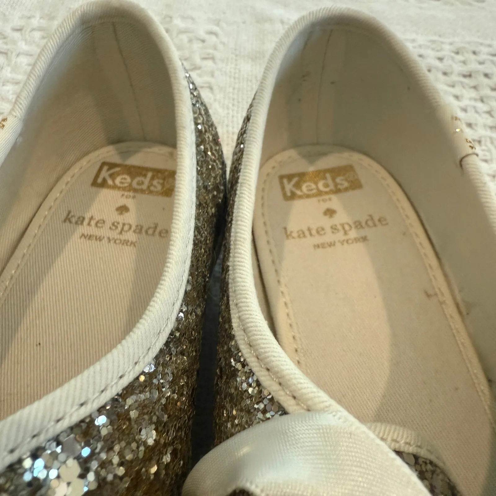 Keds Kate Spade New York 8.5 Champion glitter ribbon sneaker 3092 - Image 5