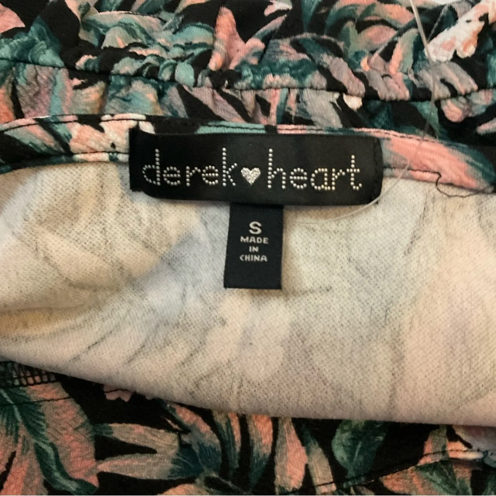 Derek Heart Tropical Wide Leg Jumpsuit S Floral Feminine Boho Wedding Fairycore - Image 10