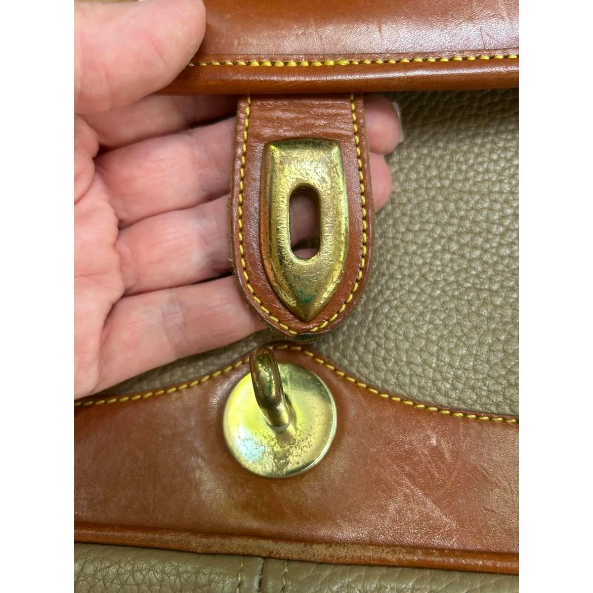 Vintage DOONEY & BOURKE leather messenger bag purse USA - Image 5