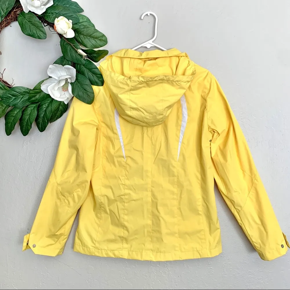 ZeroXposur  Yellow Light Hooded Rain Jacket Size M - Image 6