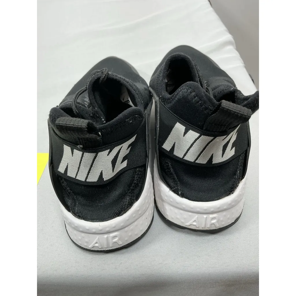 Womans Nike Air Huarache Lace Up Sneakers 7.5 Black - Image 4
