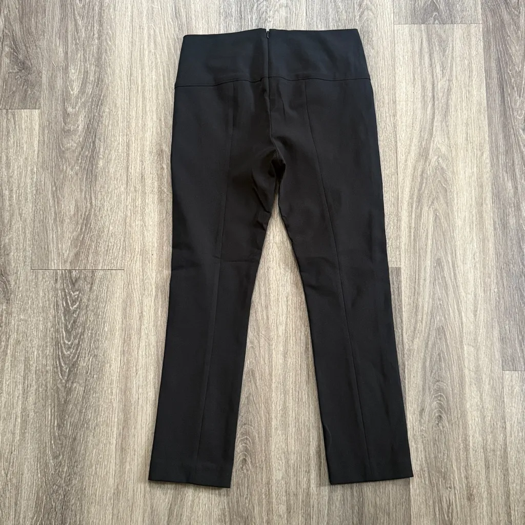 Veronica Beard Classic Black Cropped Trousers Back Zip Pant 6 - Image 4