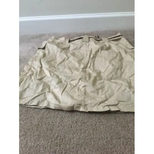White Stag Women's Casual Skort Skirt with Attached Shorts Belted Size 14 Khaki - Image 7