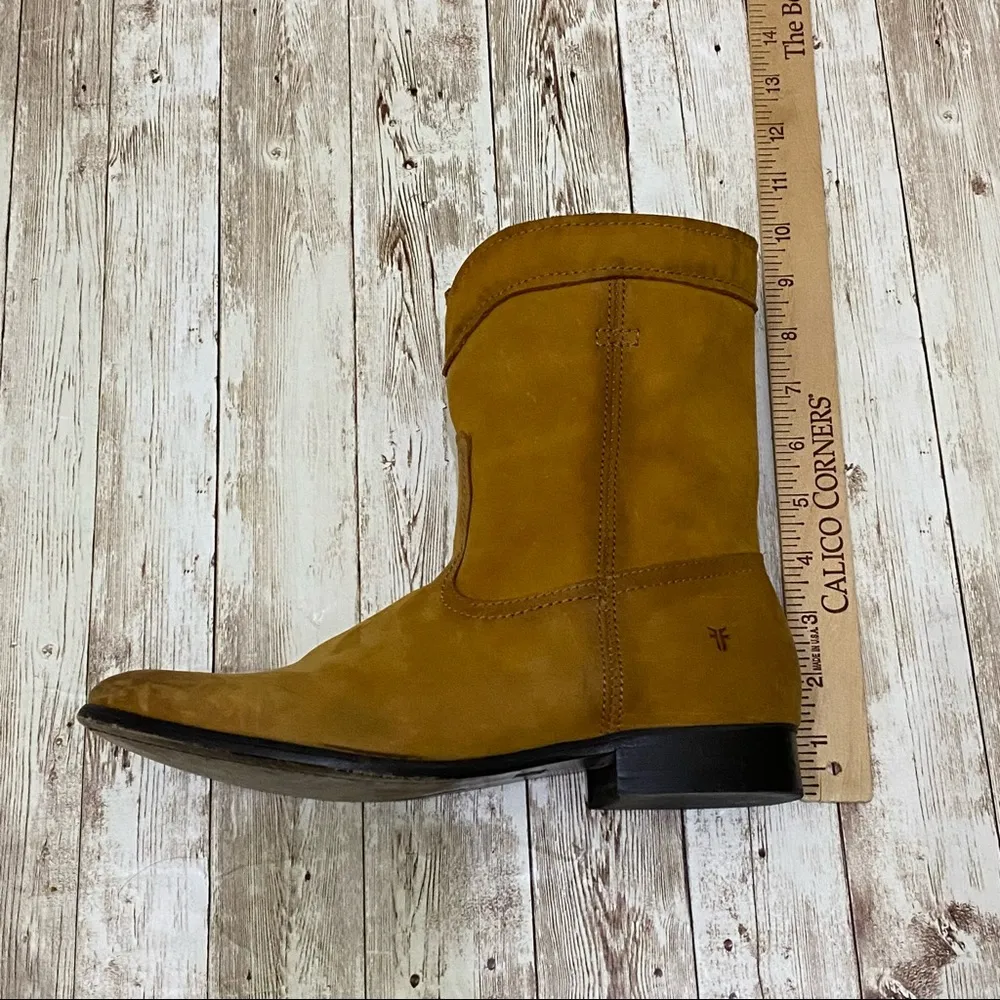 FRYE Cognac Cara Roper Mid Calf Leather Boot - Image 9