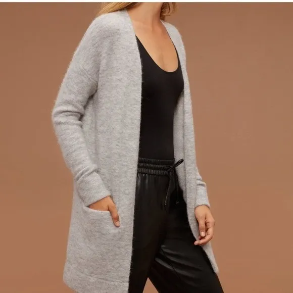 Wilfred‎ Free Aritzia Aronson Open Front Sweater Cardigan Wool Alpaca XXS - Image 14