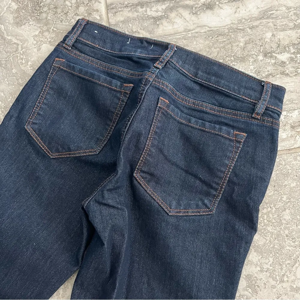 Ann Taylor LOFT Jeans Shorts Frayed Hem Denim Navy Size 24 - Image 3