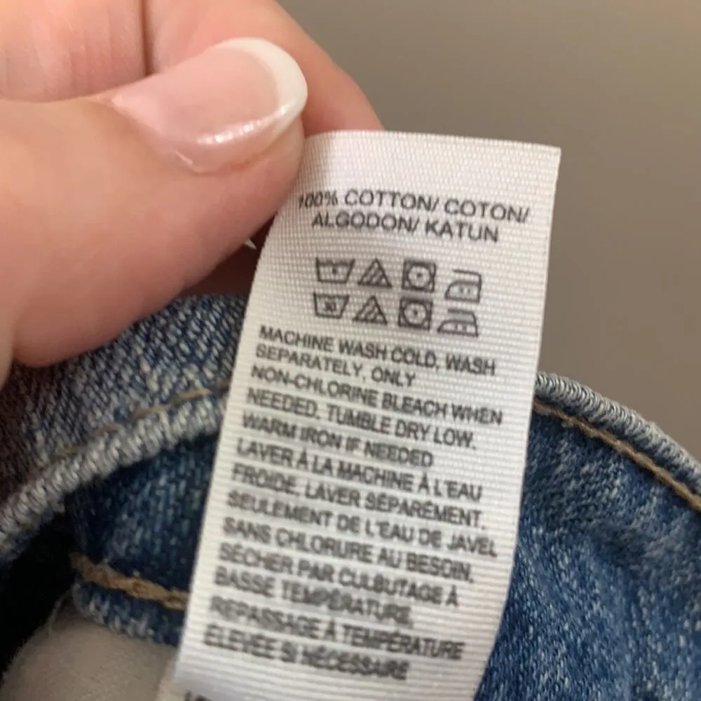 Lucky Brand Bridgette Skinny Busted Legs Distressed Light Wash Jeans - Image 7