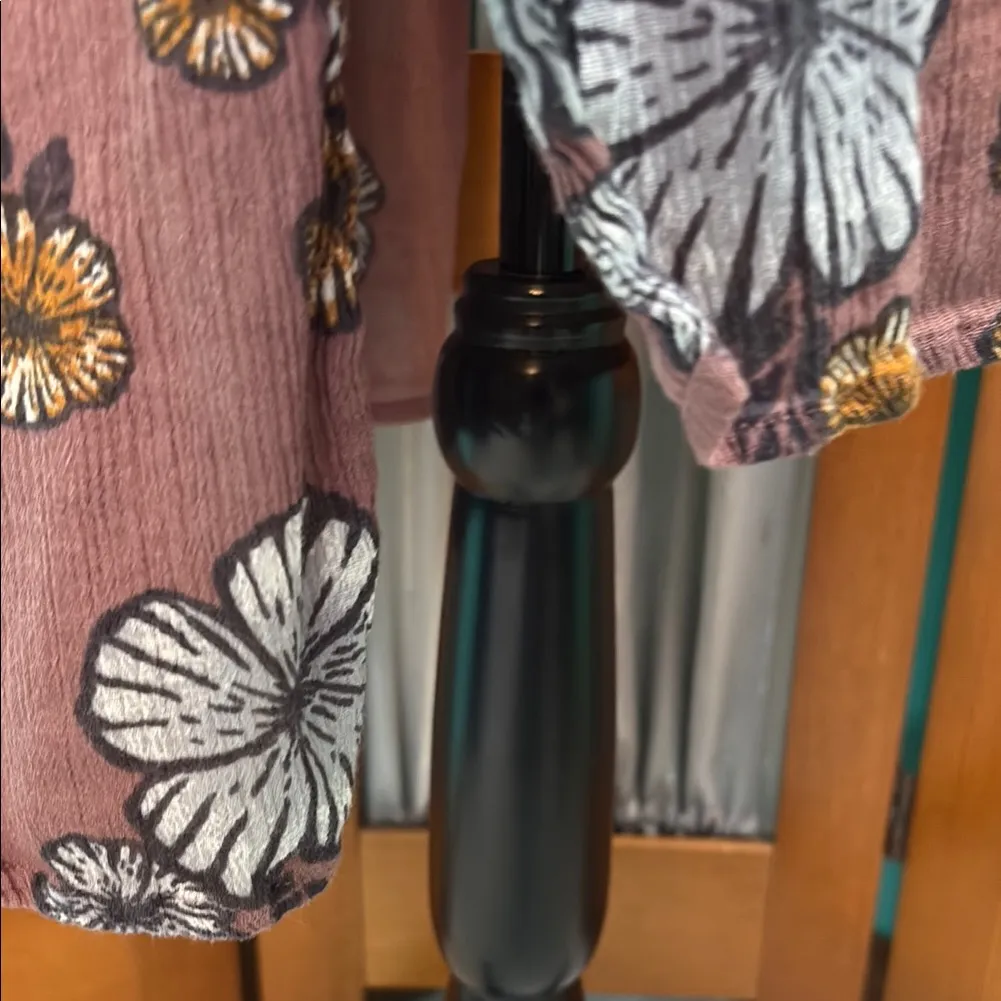 Wild Pearl Floral Dress in Mauve and Mustard - Image 8