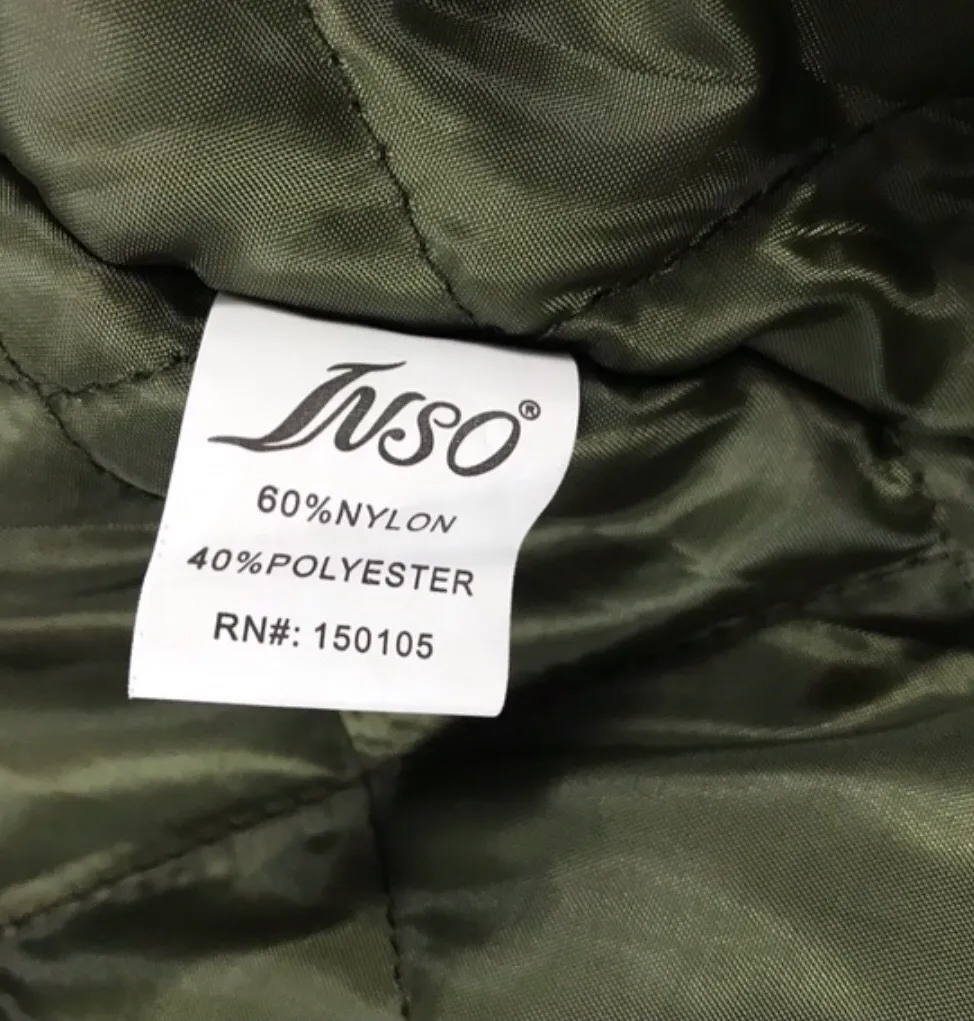 INSO Green Bomber Jacket Size M - Image 6