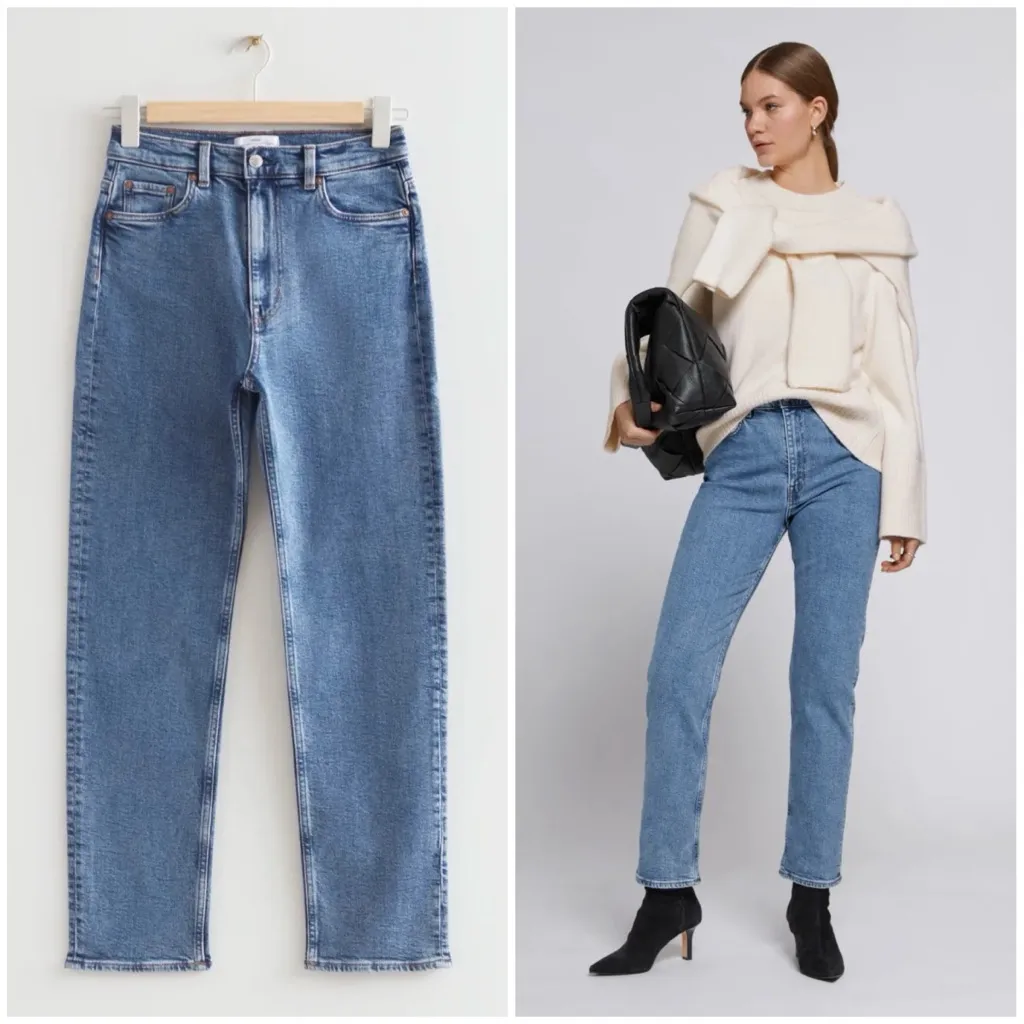 🆕 And Other Stories Favorite Cut High Waist Slim Fit Jeans Blue Size 30 - Image 3