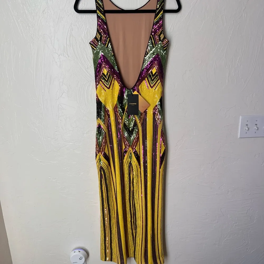 NWT Le Superbe Prohibition Night sequin maxi dress size XS - Image 16