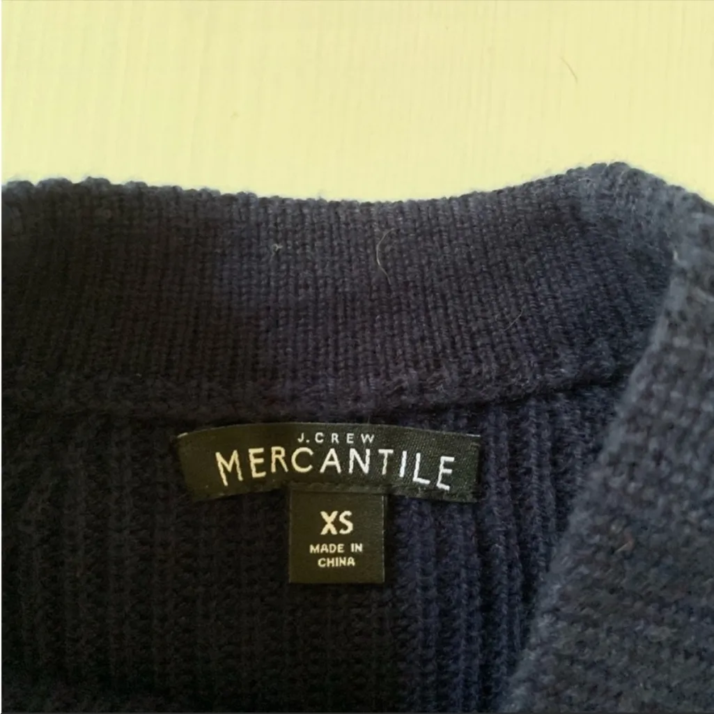 J.Crew Navy Blue Knit Bow Tie Sweater - Image 12