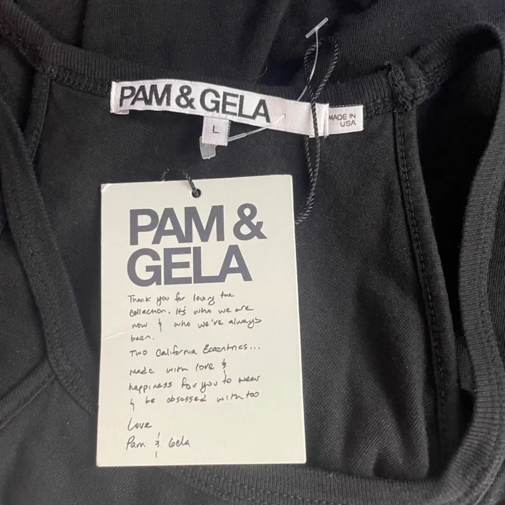 NWT Revolve x Pam & Gela Ruched Fitted High Neck Midi Dress in Black Size‎ Large - Image 4