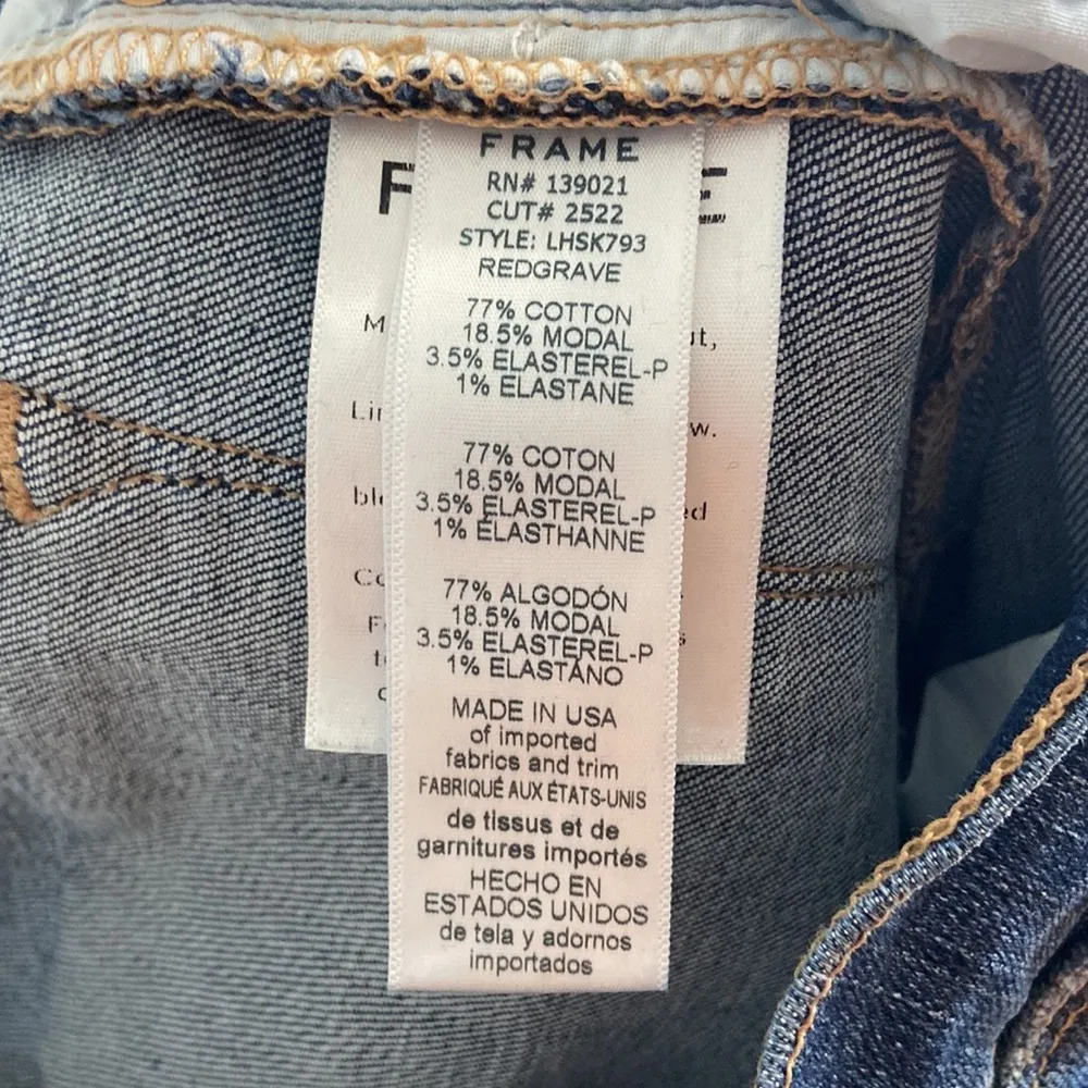 FRAME denim Le High Skinny in Redgrave size 27 - Image 7