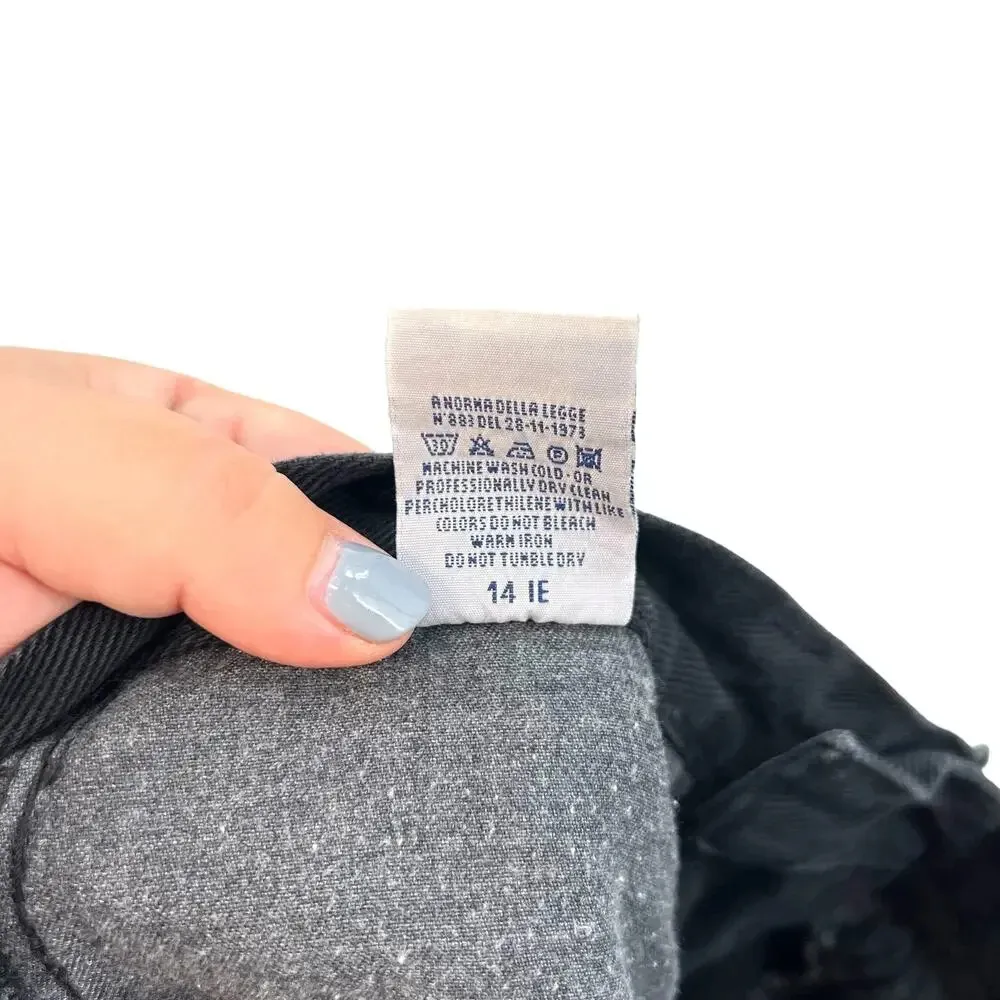 Dolce & Gabbana Vintage Jeans Black Denim Straight Leg Baggy Size 27‎ - Image 13