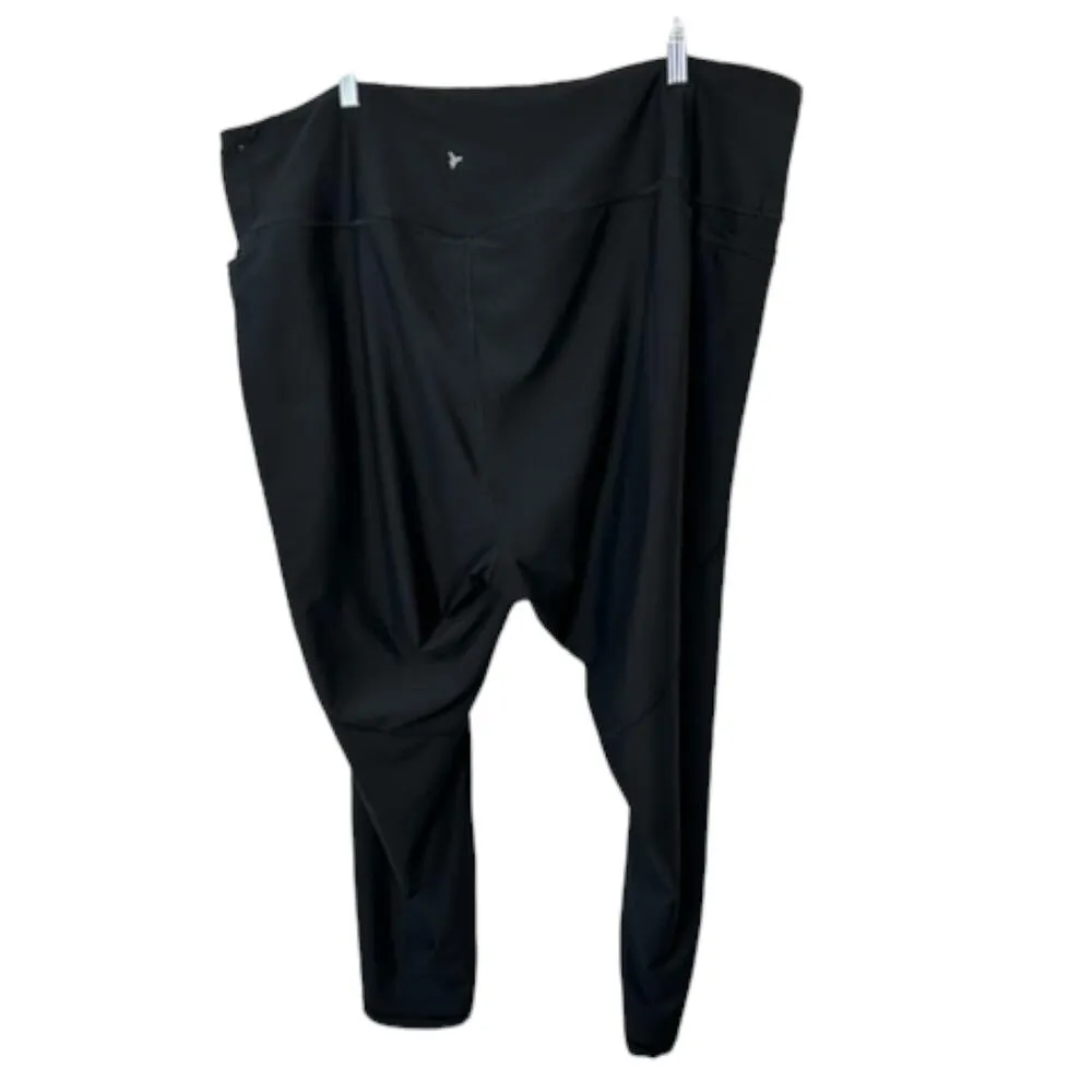 Old Navy Active Black PowerSoft High-Rise Leggings Go-Dry Women's 4X - Image 2
