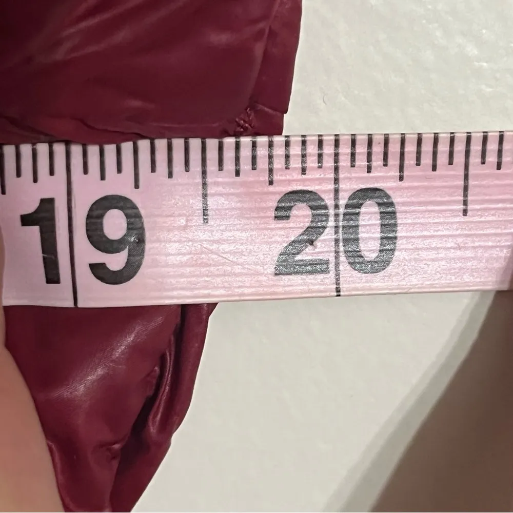 Calvin Klein Puffer Jacket Women's Sm Premium Down Packable Quilted Red Full Zip - Image 11