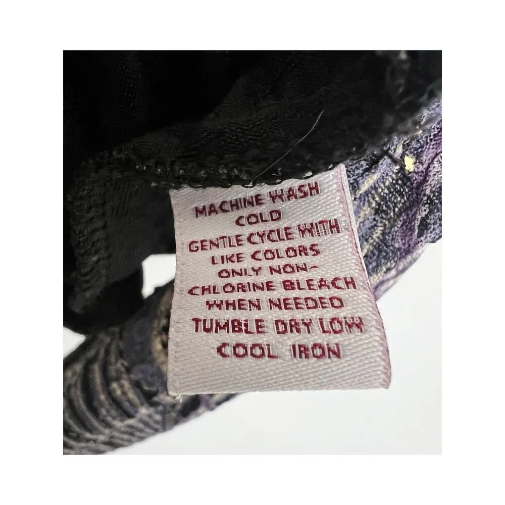 JM Collection Women's Peacock Feather 3/4 Sleeve Blouse Medium - Image 7