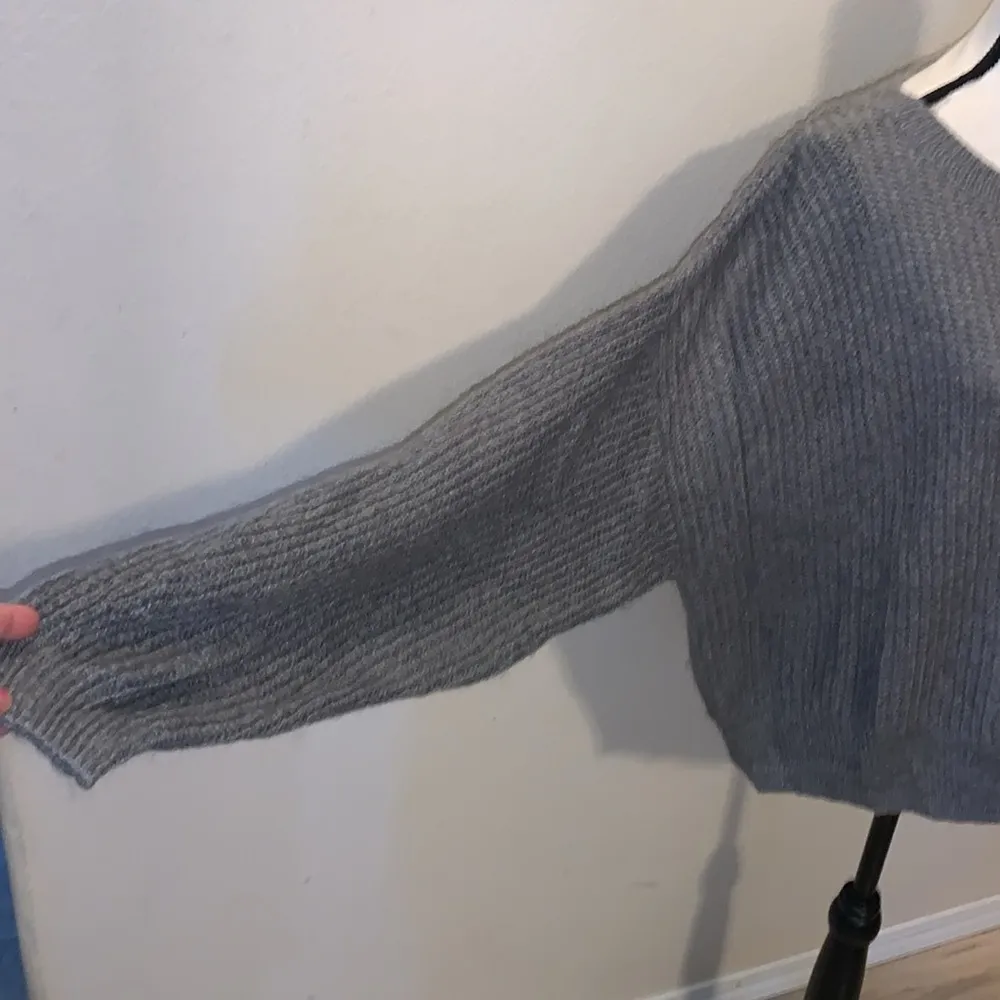 H&M Label of Graded Goods grey loose fit knit sweater - Image 4