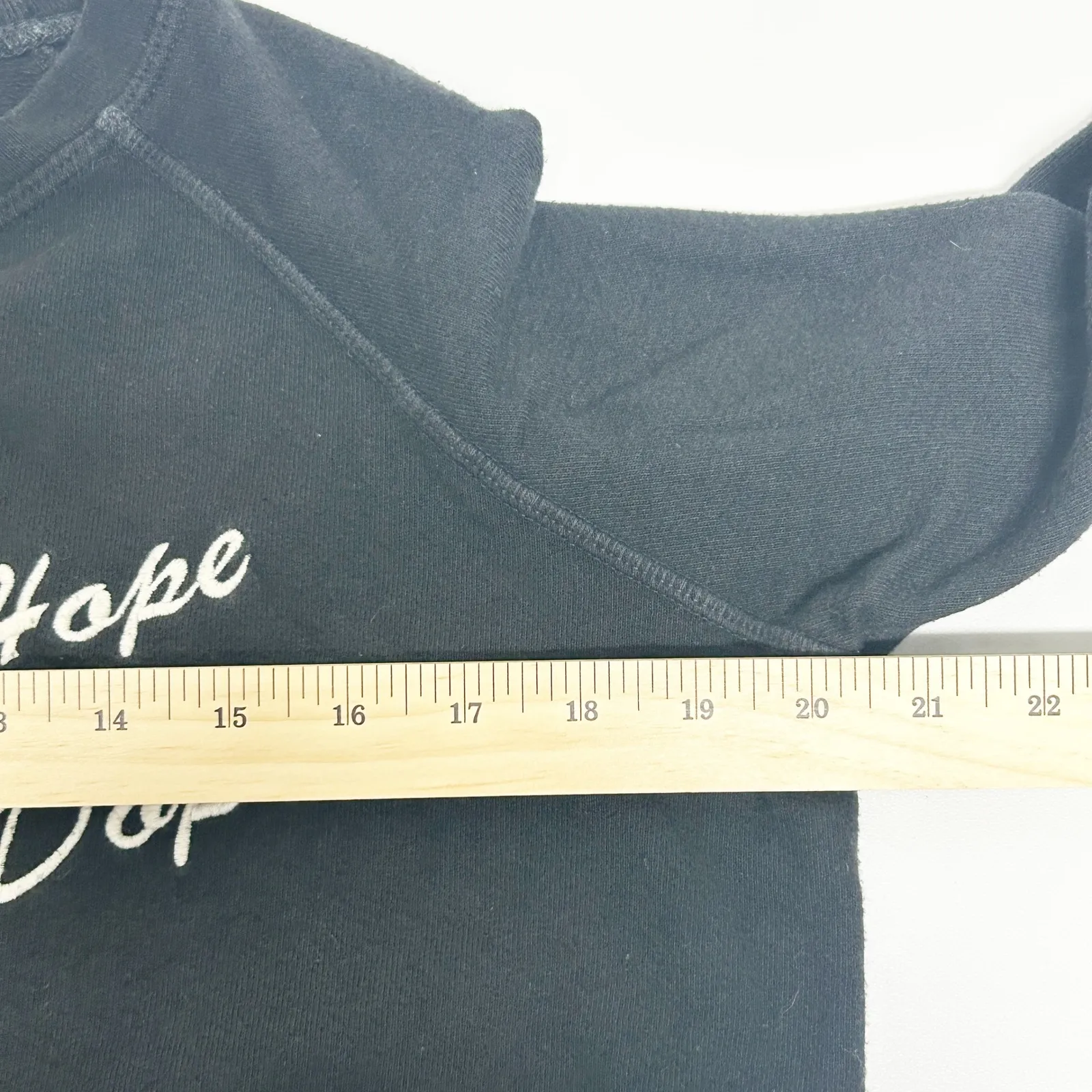 Good HYOUman Womens Hope is Dope Graphic Crewneck Sweatshirt Size S Black - Image 6