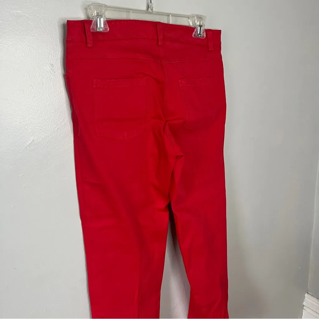 Elliott Lauren Bold Red Trousers Size 4 - Image 5