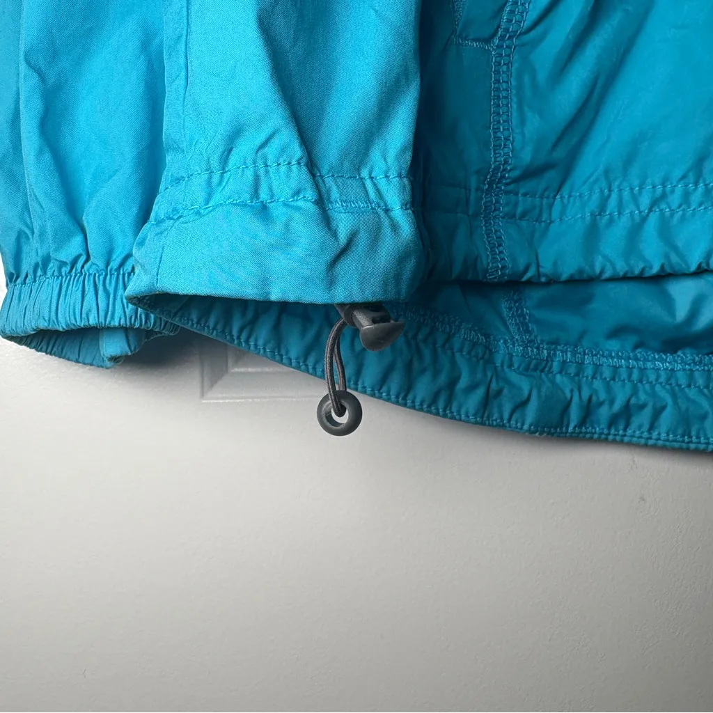 Women’s Peter Millar Teal Windbreaker Quarter Zip Jacket Size: S - Image 3