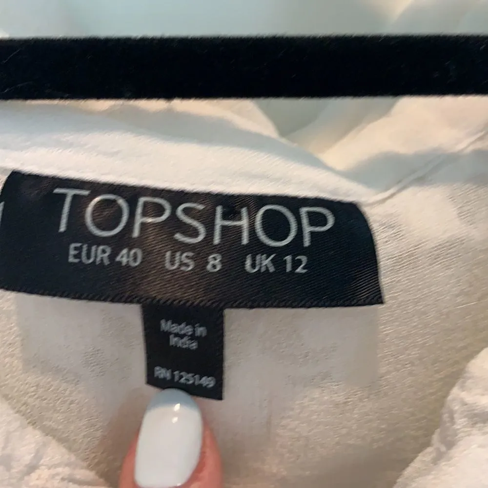 Topshop white blouse  - Image 4