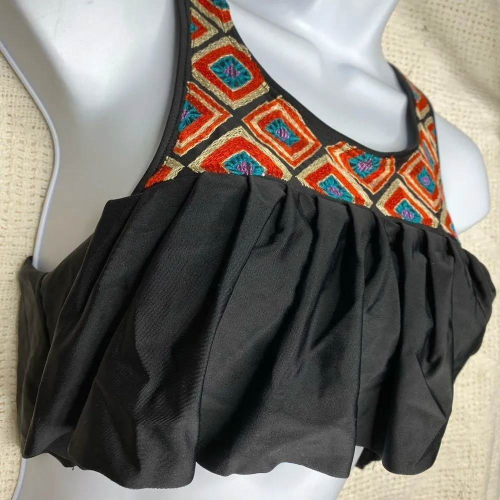 Beach Riot  Embroidered Flutter Bikini Top - Image 3