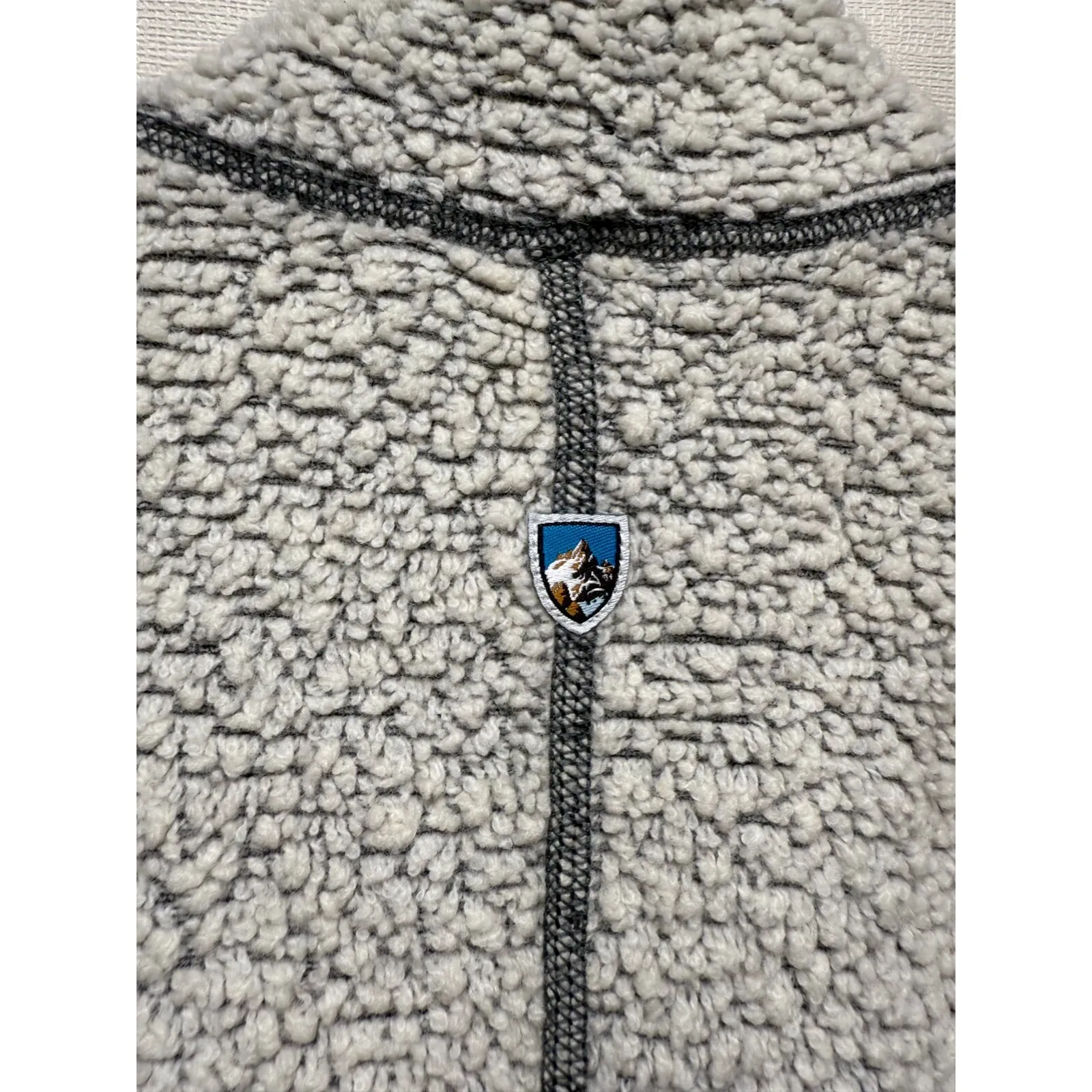 Kuhl Vest Womens Sz M Gray Sleeveless‎ Full Zip Pockets Outdoors Wool Fleece - Image 5