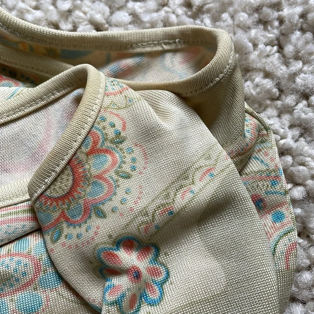 Tommy Bahama 100% silk drape patterned tank - Image 8