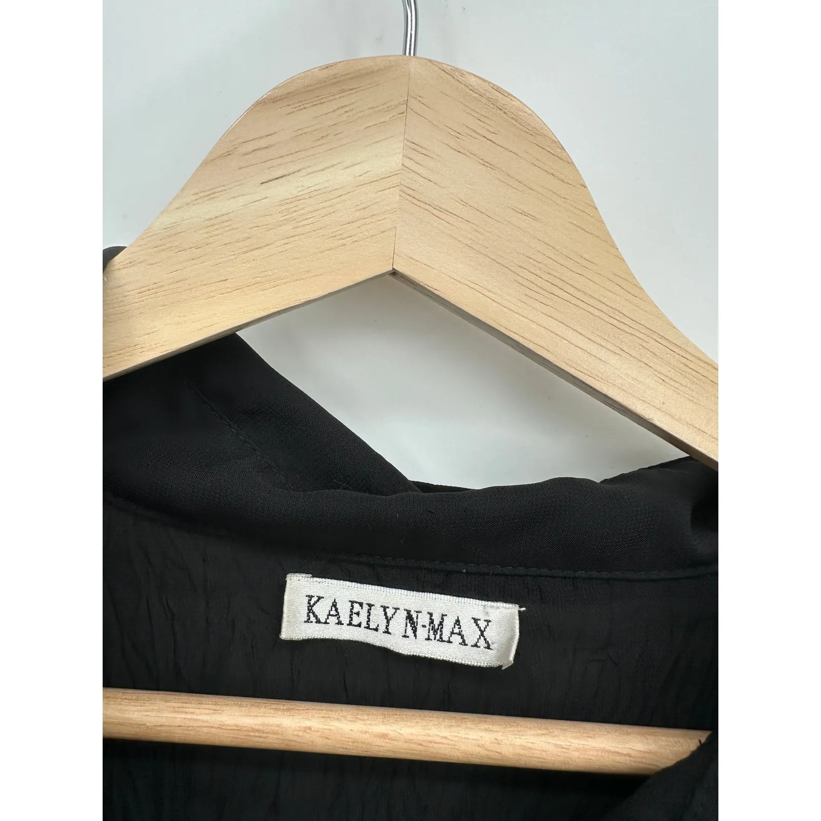 Kaelyn Max Top Womens Size L Black Ruffle Edwardian Y2K Coquette Grunge Witchy Size L - Image 6