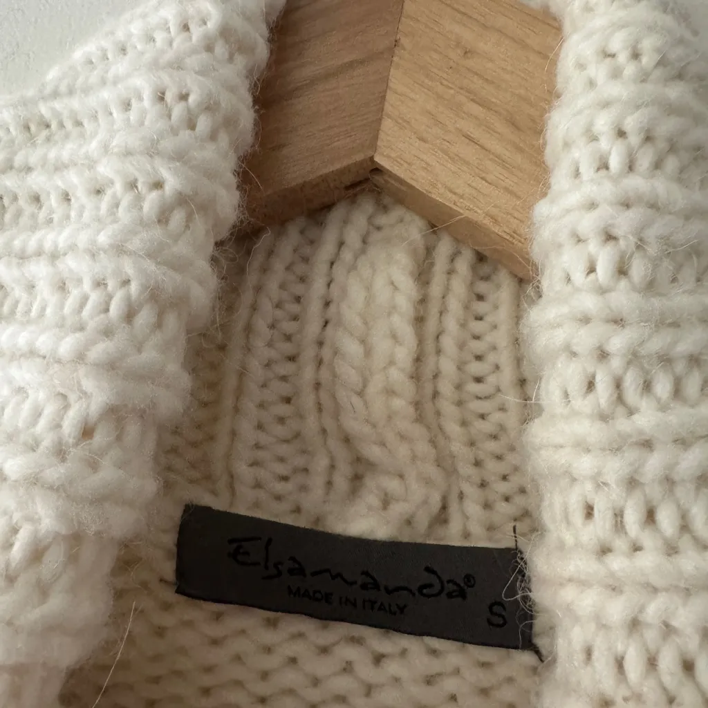 Anthropologie Elsamanda Lux Mixed Blend Italian-Made Turtleneck Aztec Sweater - Image 6