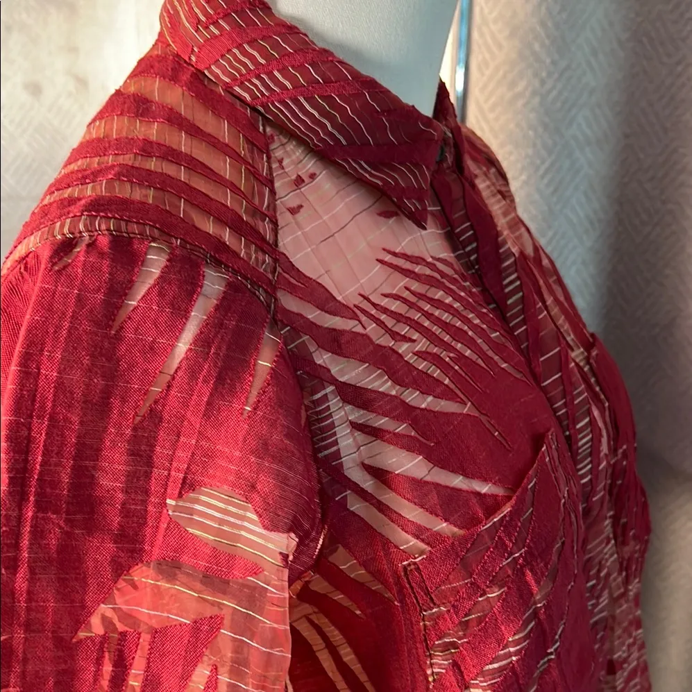 MAEVE ANTHROPOLOGIE Sun Palm Midi Top size2.                          order(57) - Image 9