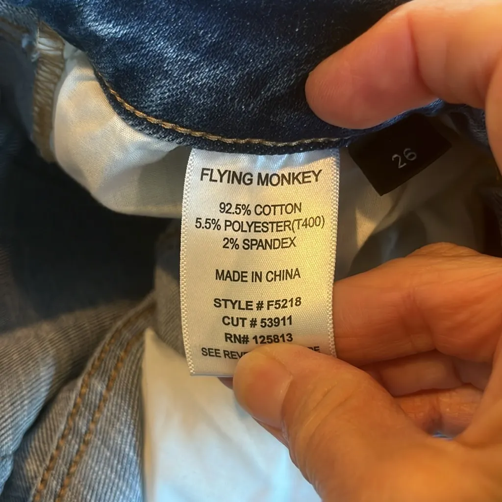 Flying Monkey Comfy Distressed Jeans - Image 10