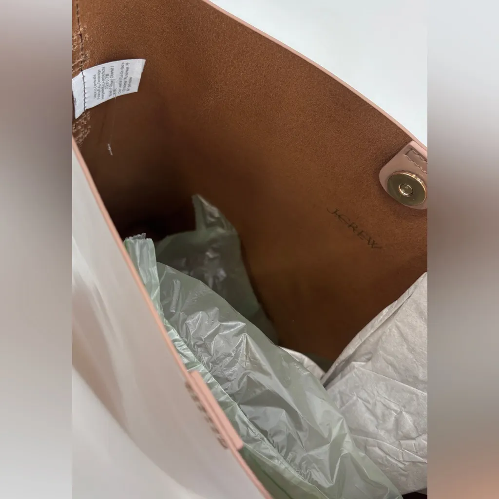 J.Crew Edie bucket bag in Italian leather Natural - Image 6