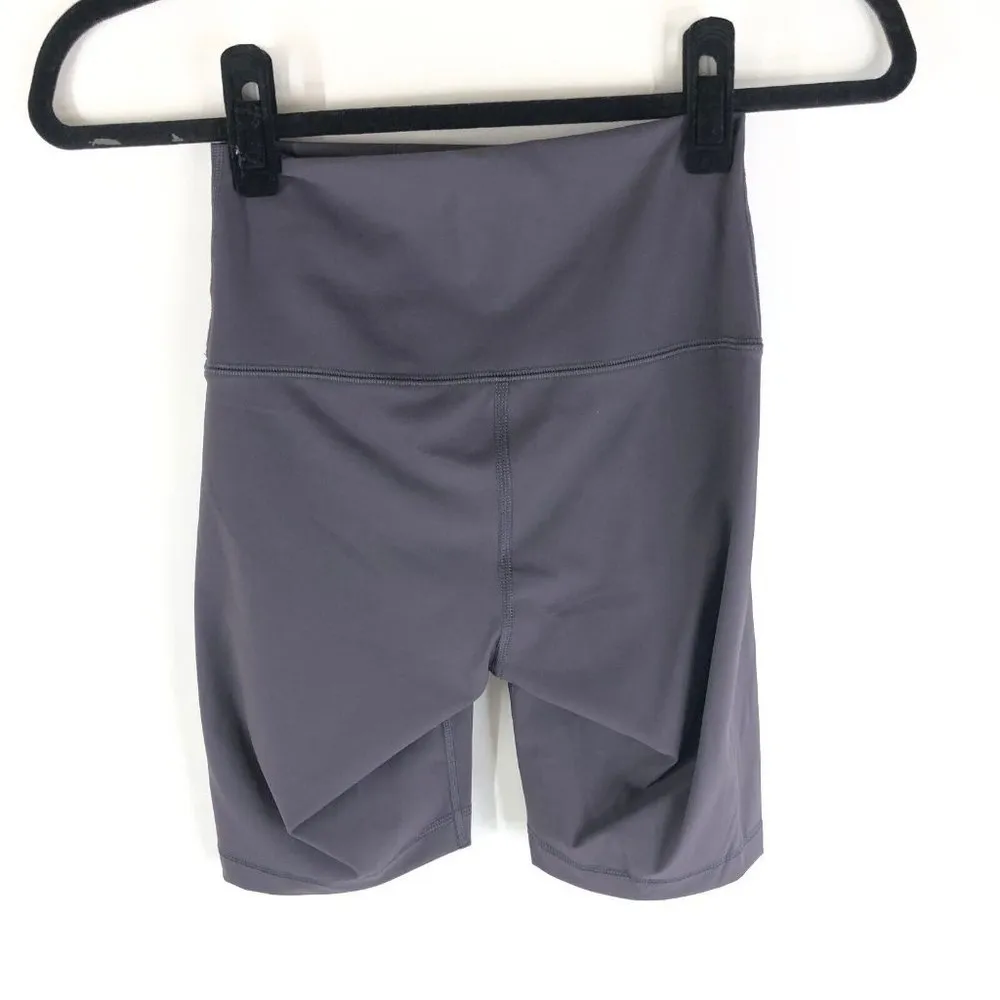 Everlane Womens The Perform Bike Short High Waist Sweat-Wicking Gray XS - Image 4