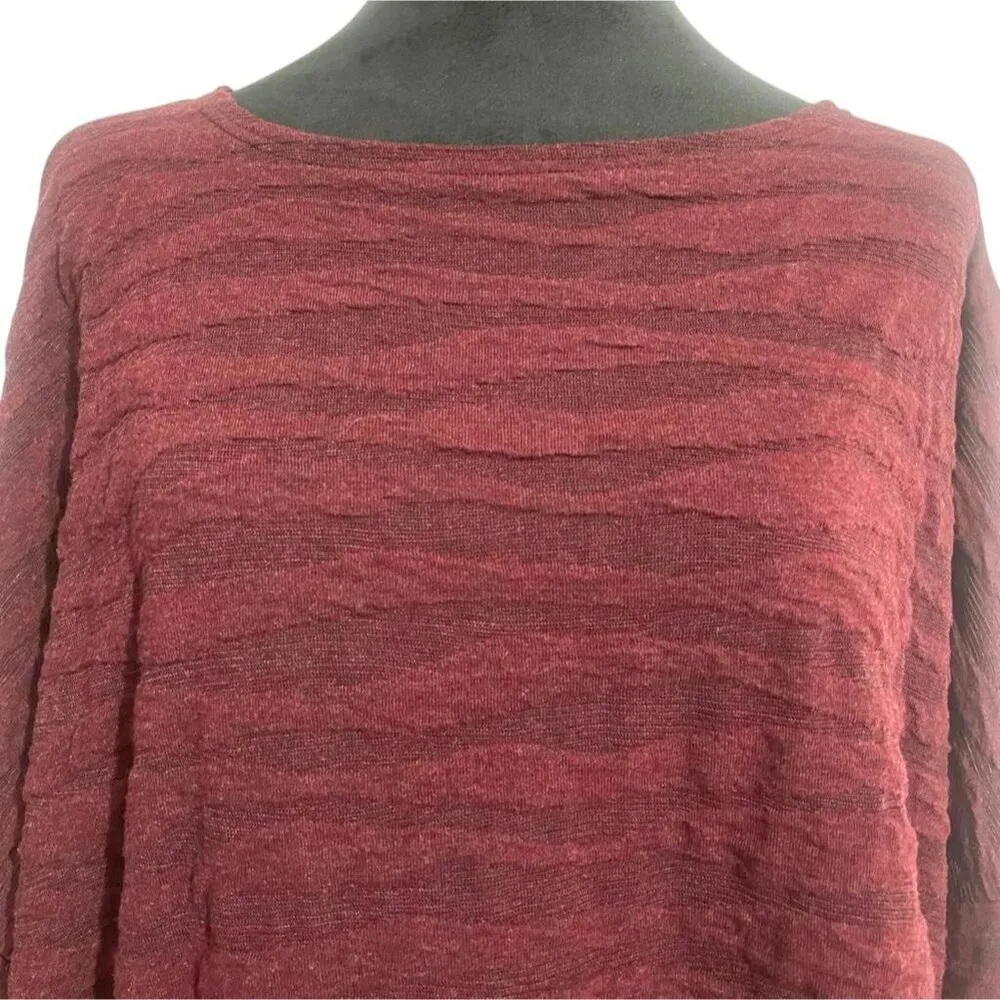 NEW Cut Loose Size Medium Top Blouse T Shirt Long Sleeve Pockets Lagenlook - Image 2